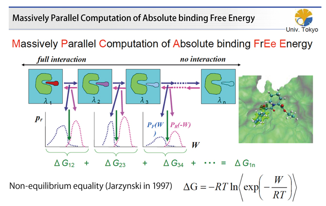 超並列結合自由エネルギー計算法 MP-CAFEE法