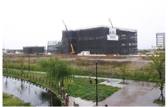 Building of Advanced Institute for Computational Science under construction (April, 2009)
