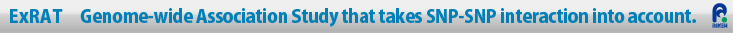 ExRAT Genome-wide Association Study that takes SNP-SNP interaction into account.